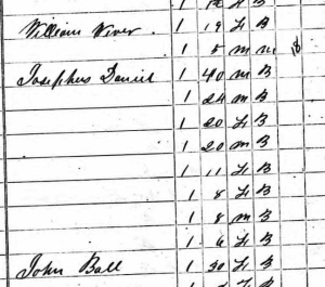 1860 Slave Schedule
